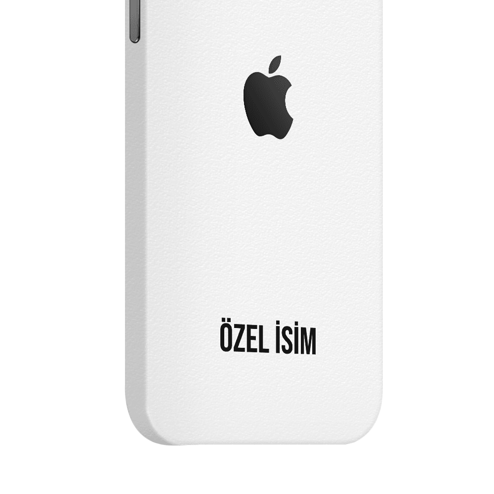 iPhone 16 Pro Kaplama Dokulu Beyaz