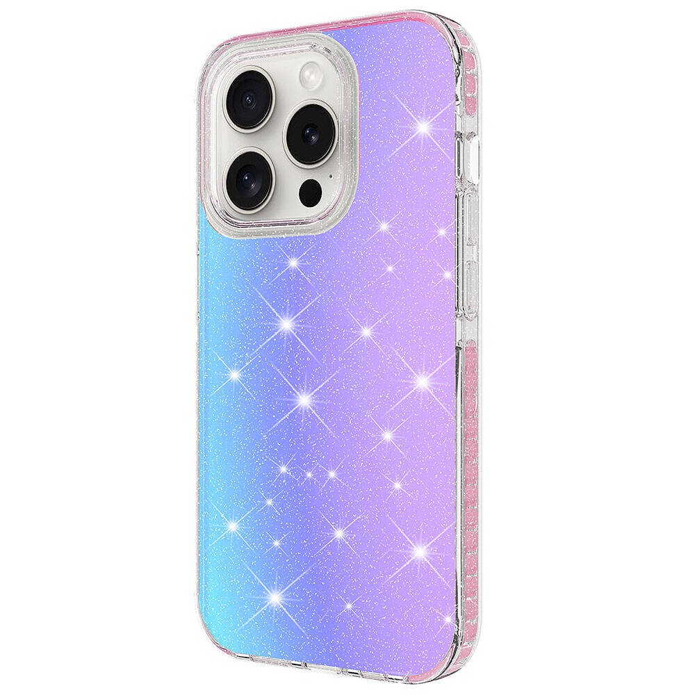 iPhone 15 Pro Kılıf Parlak Renk Geçişli Velle