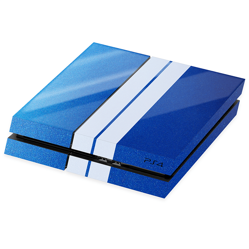 PlayStation 4 Kaplama Uzay Mavisi Çift Beyaz Şerit