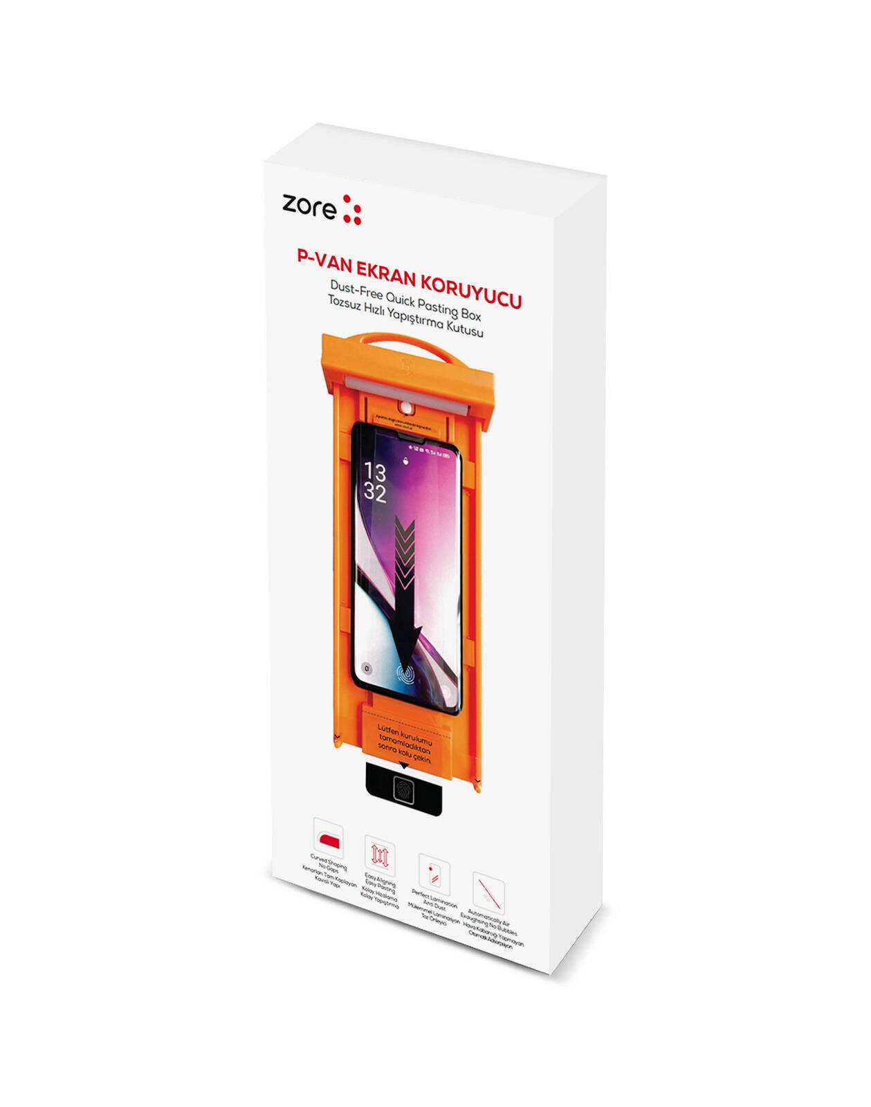 Galaxy S23 Ultra Kolay Uygulama Aparatlı P-Van Cam Ekran Koruyucu