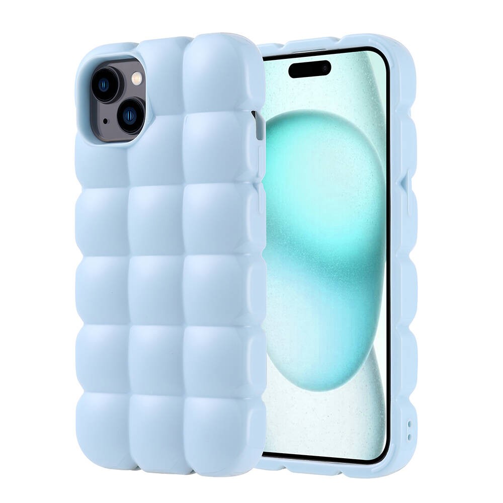 iPhone 15 Plus Kılıf Parlak Esnek Silikon Dom Dom