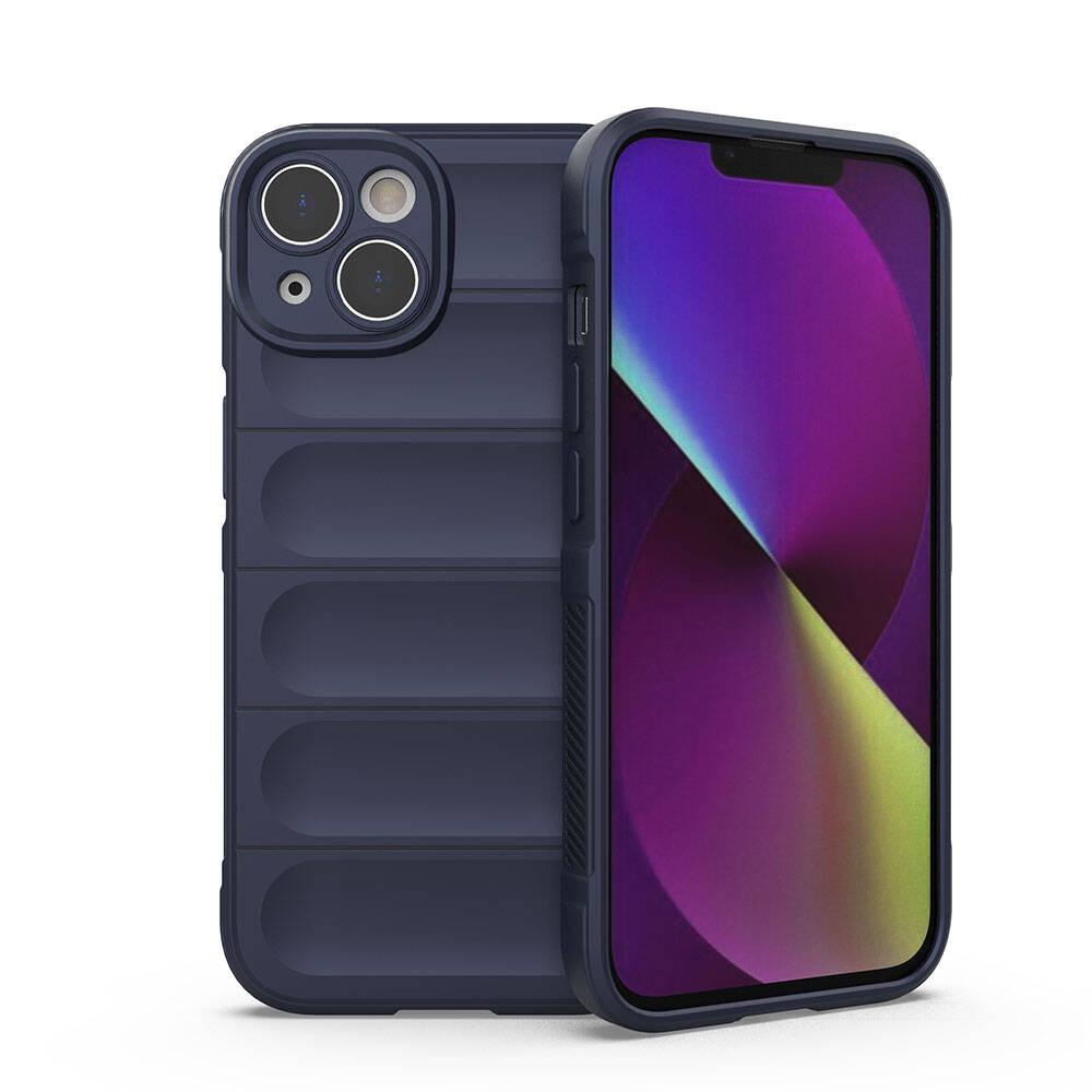 iPhone 14 Kılıf Esnek TPU Oyuklu Arka Yüzey Tasarımlı Etnik Silikon