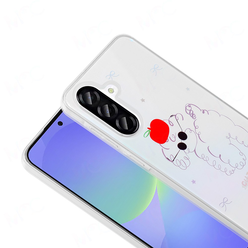 Galaxy A36 Kılıf Şeffaf Figürlü Zore Folk Sert Kapak