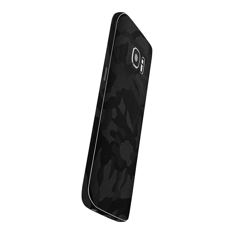 Samsung Galaxy S7 Kaplama - Siyah Kamuflaj