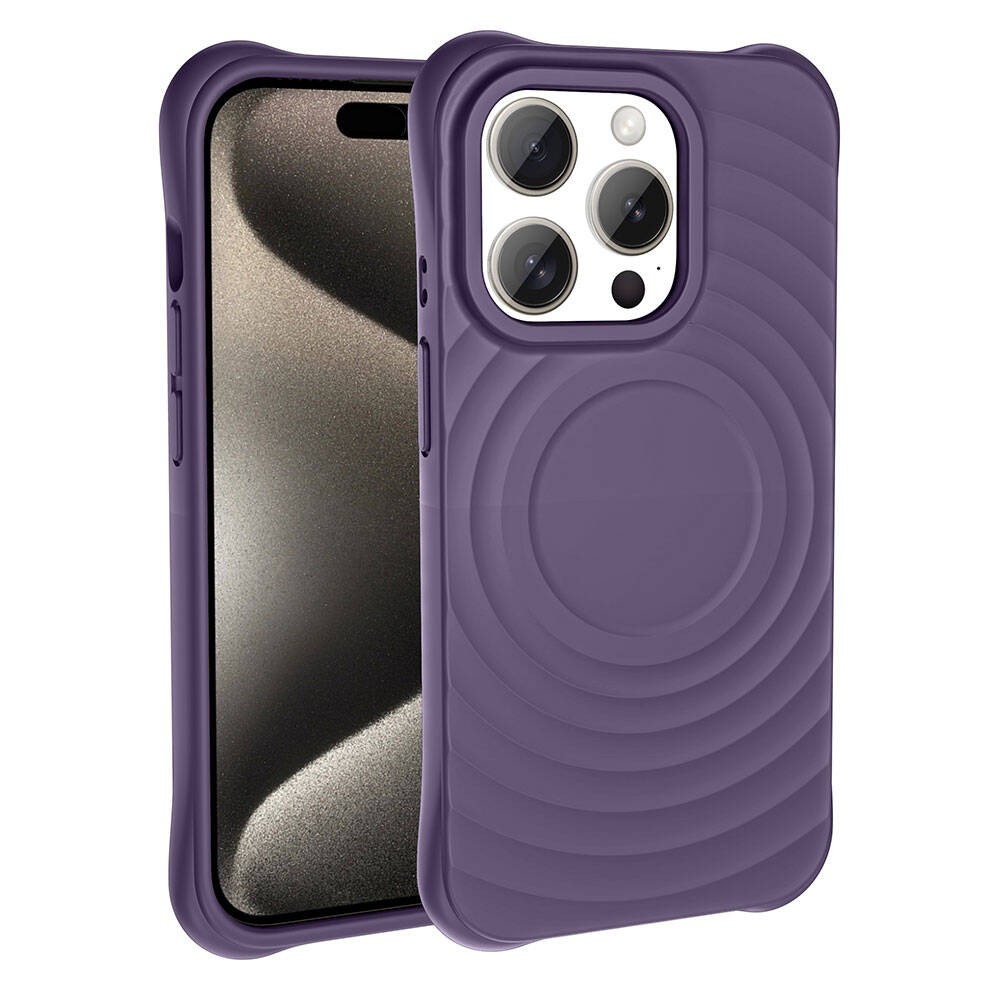 iPhone 15 Pro Max M-safe Şarj Özellikli Airbagli Mat Görünümlü Hepi