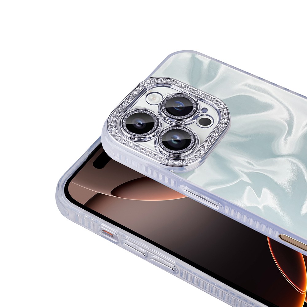 iPhone 16 Pro Kılıf Airbagli Parlak Taş Detay Tasarımlı Esila