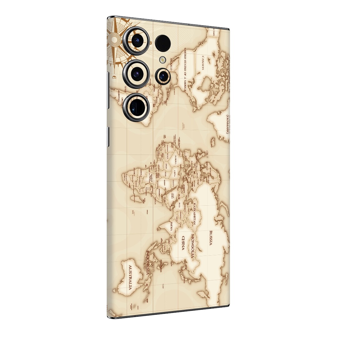 Samsung S23 Ultra Kaplama Retro Atlas