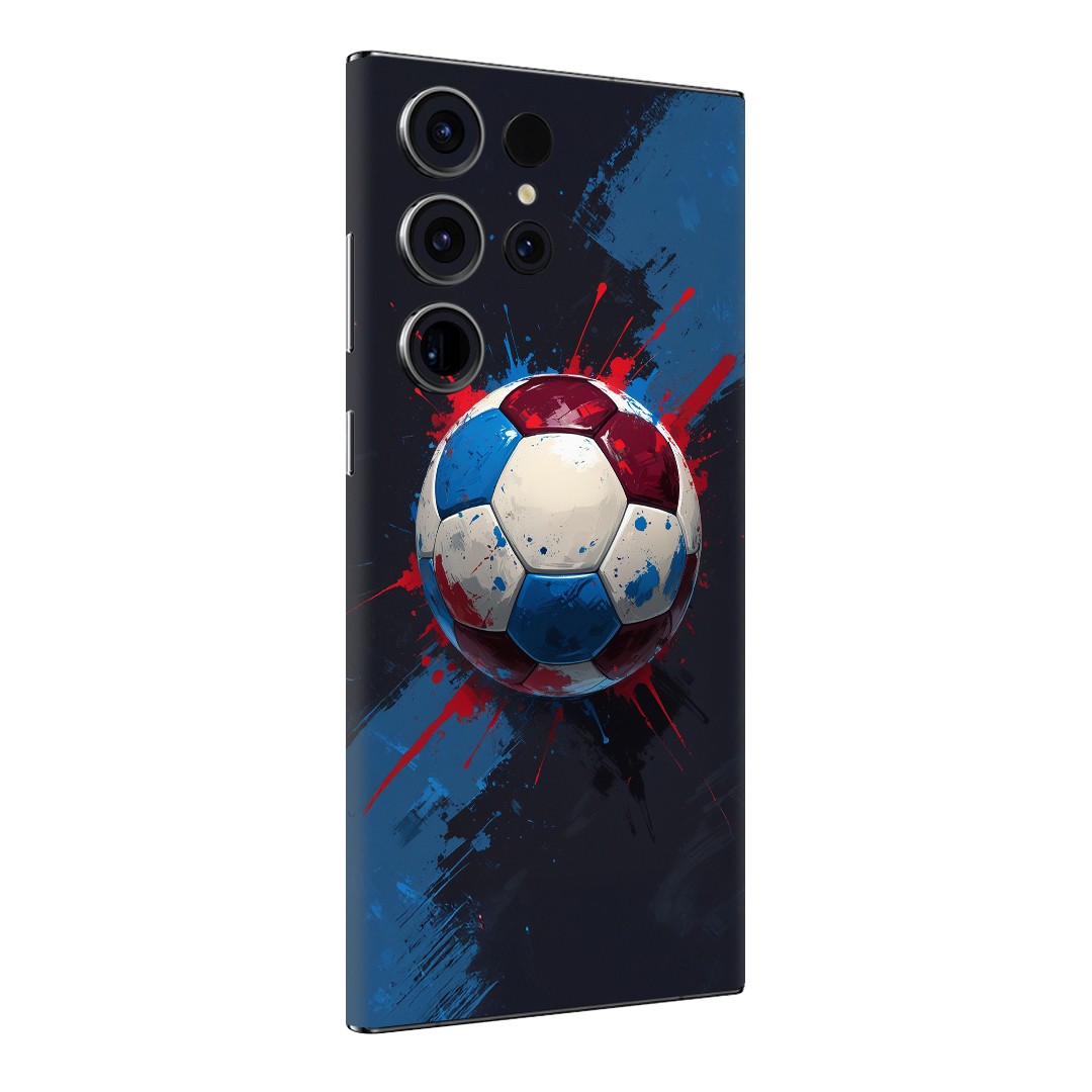Samsung S24 Ultra Kaplama Bordo Mavi Top