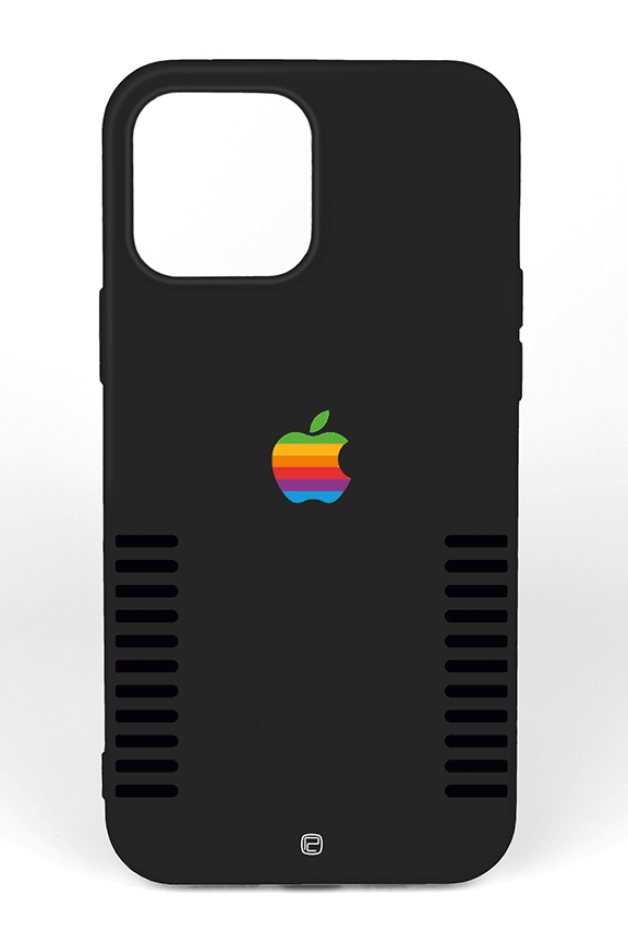 iPhone 12 / 12 Pro Silikon Kılıf Retro Apple