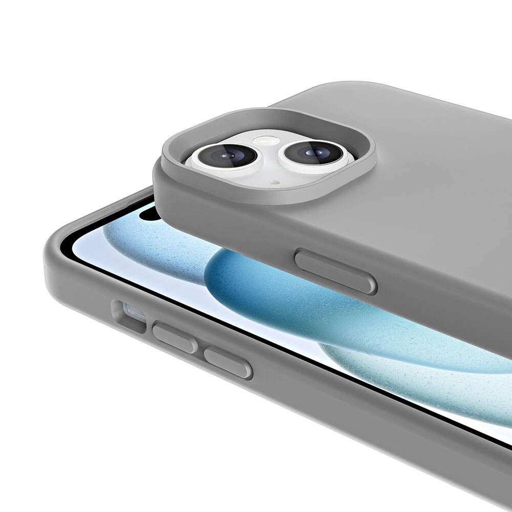 iPhone 13 Kılıf M-safe Şarj Özellikli Sıvı Teknolojili Silinebilir Sert Kivi