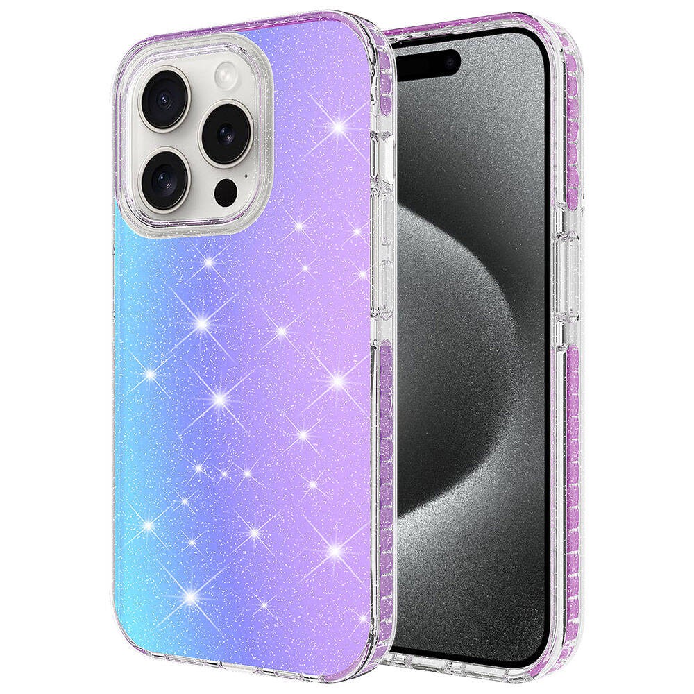 iPhone 15 Pro Kılıf Parlak Renk Geçişli Velle