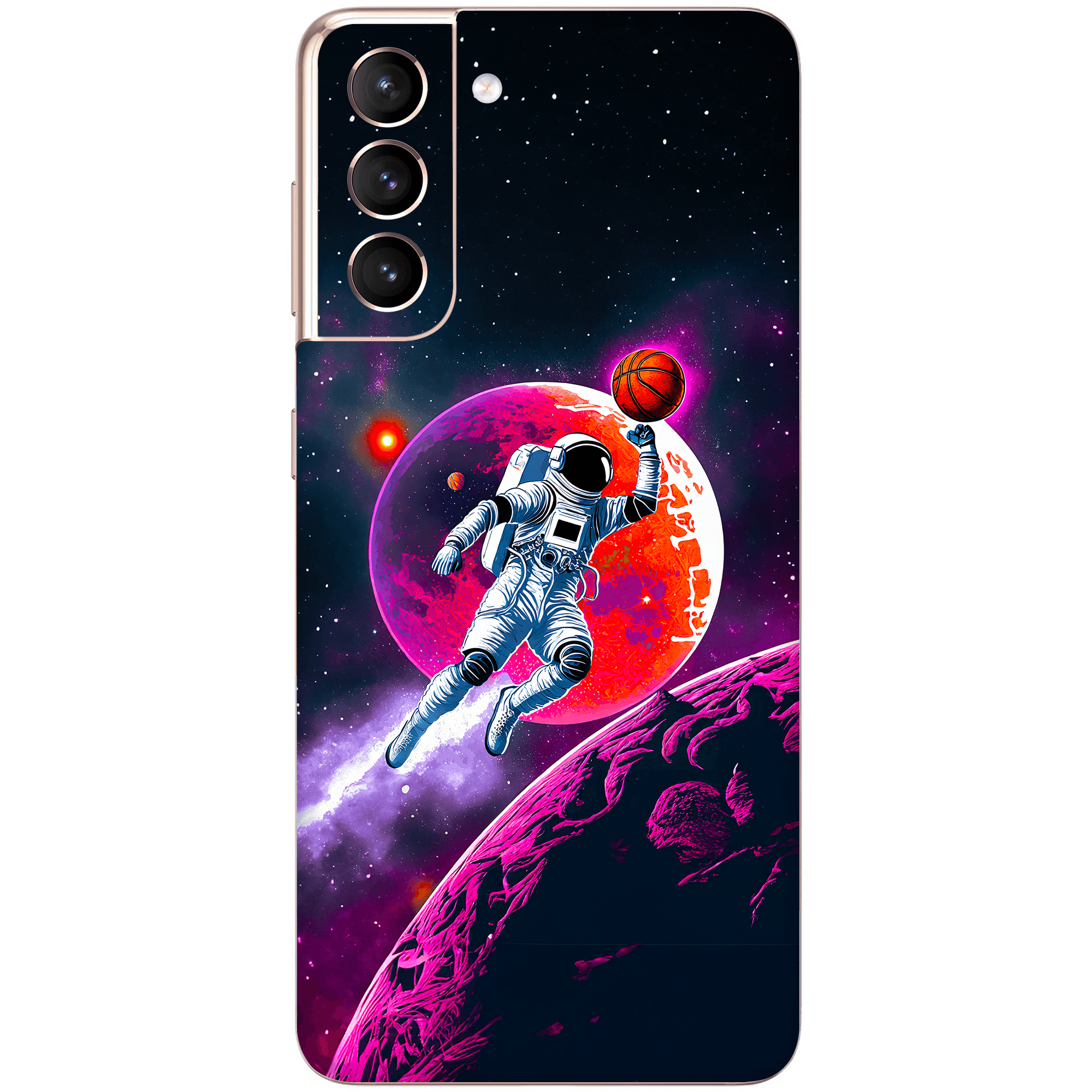 Samsung S21 Kaplama Basketbolcu Astronot