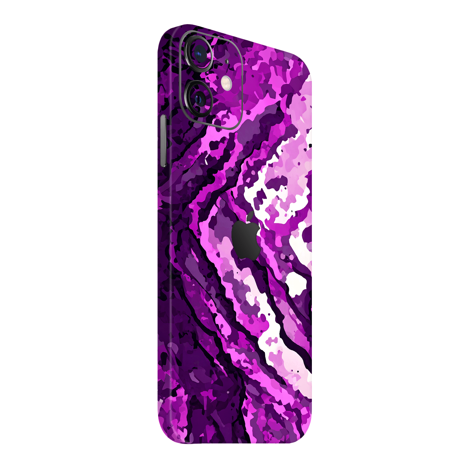 iPhone 12 Kaplama Mor Kamuflaj