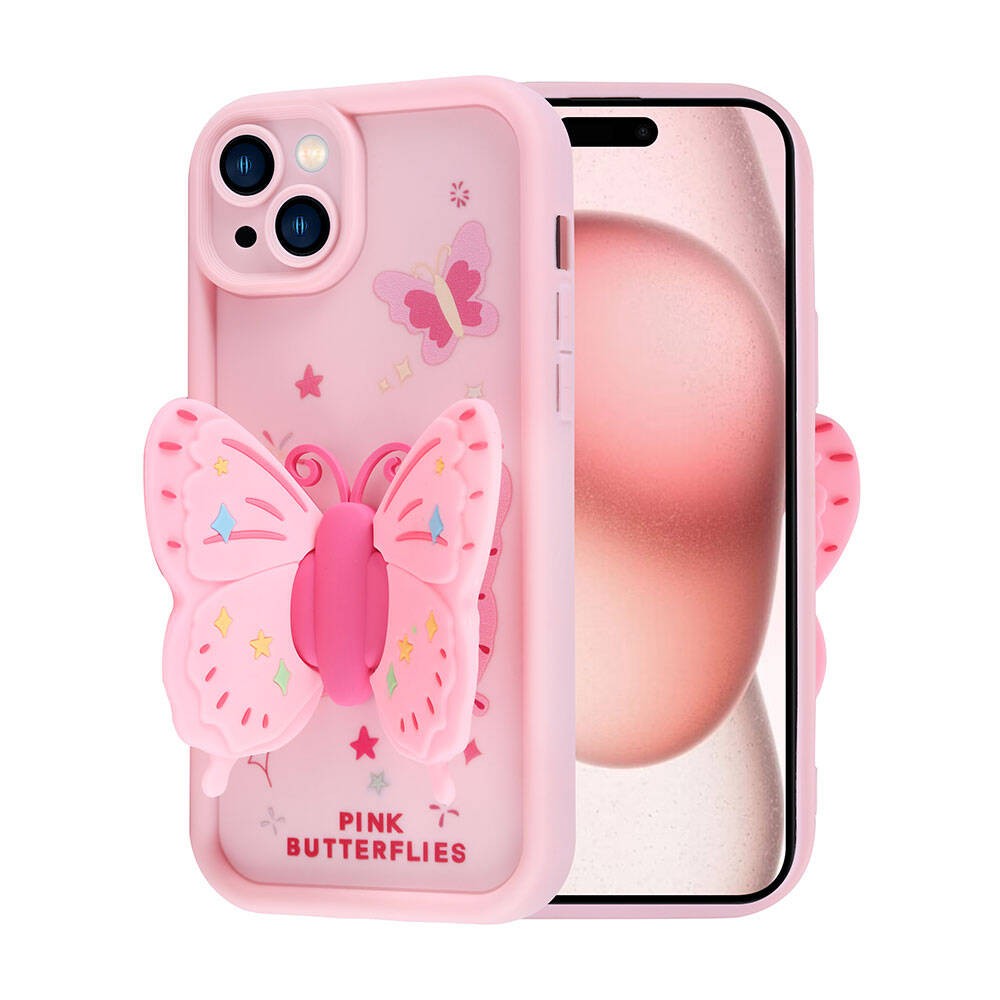 iPhone 15 Kılıf Kamera Korumalı Figür Tasarımlı Kapya