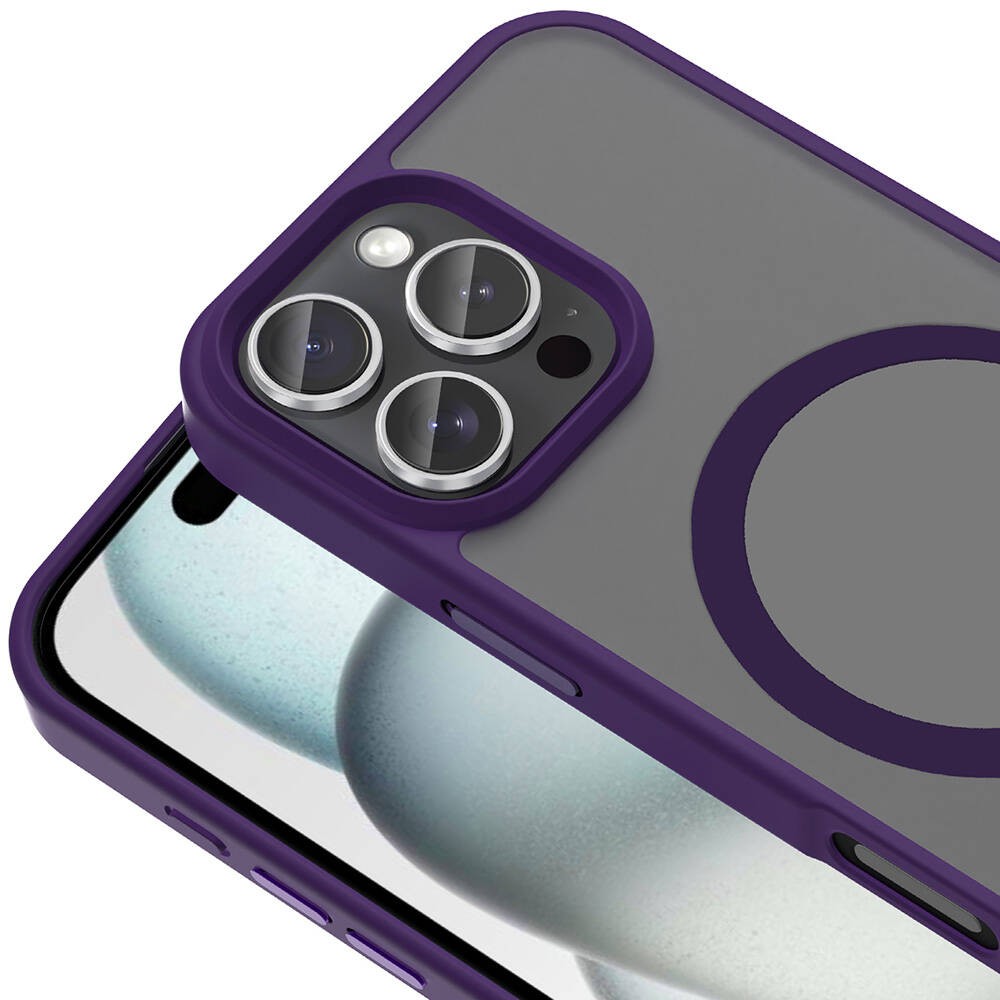 iPhone 16 Pro Kılıf M-safe Şarj Özellikli Mat Arka Yüzey Sio