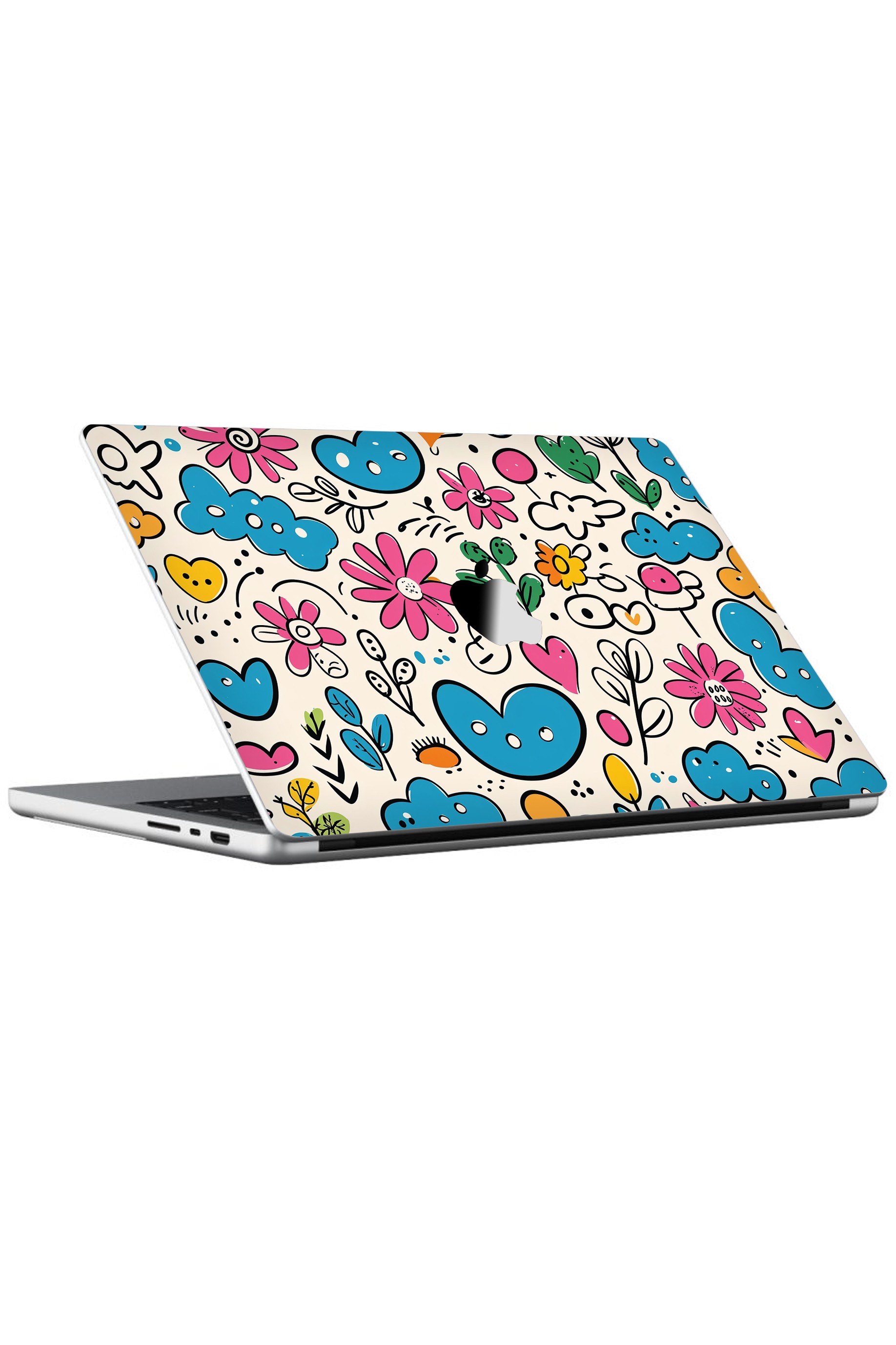 Macbook Pro 16" (2023 M3) Kaplama - Renkli Bahçe