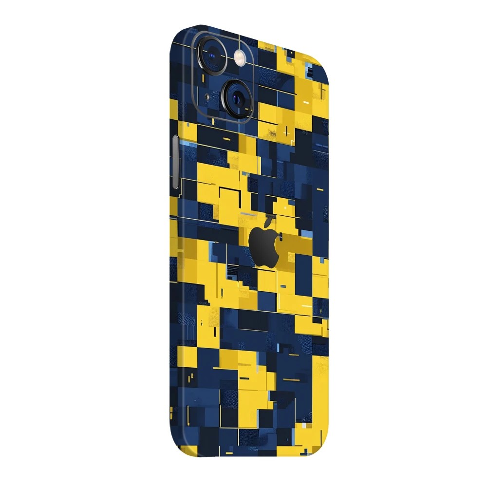 Sarı Lacivert Pixel