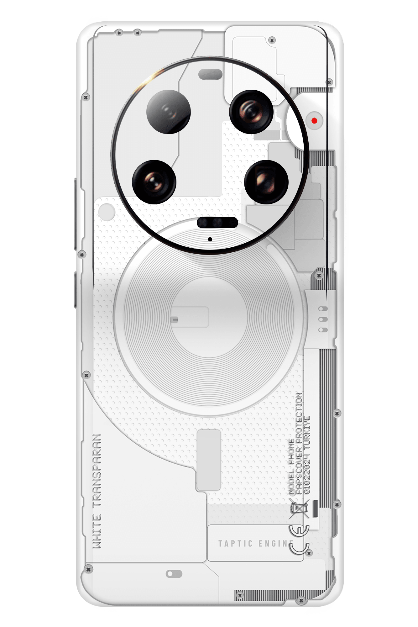 Xiaomi 13 Ultra Kaplama Beyaz Transparan