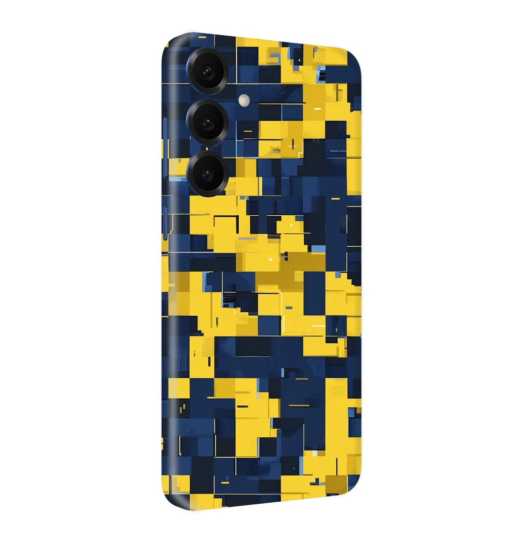 Sarı Lacivert Pixel