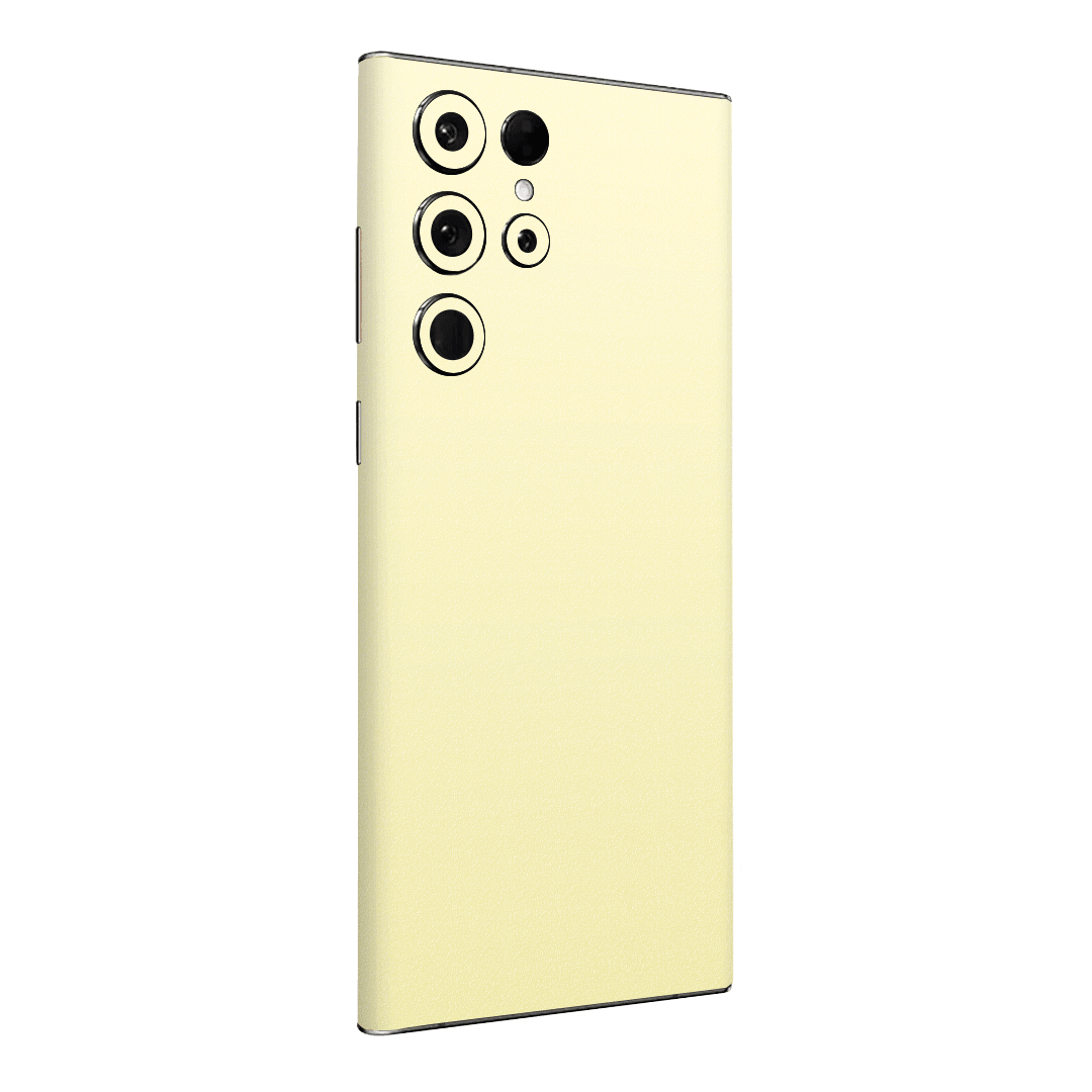 Samsung S22 Ultra Kaplama Açık Sarı