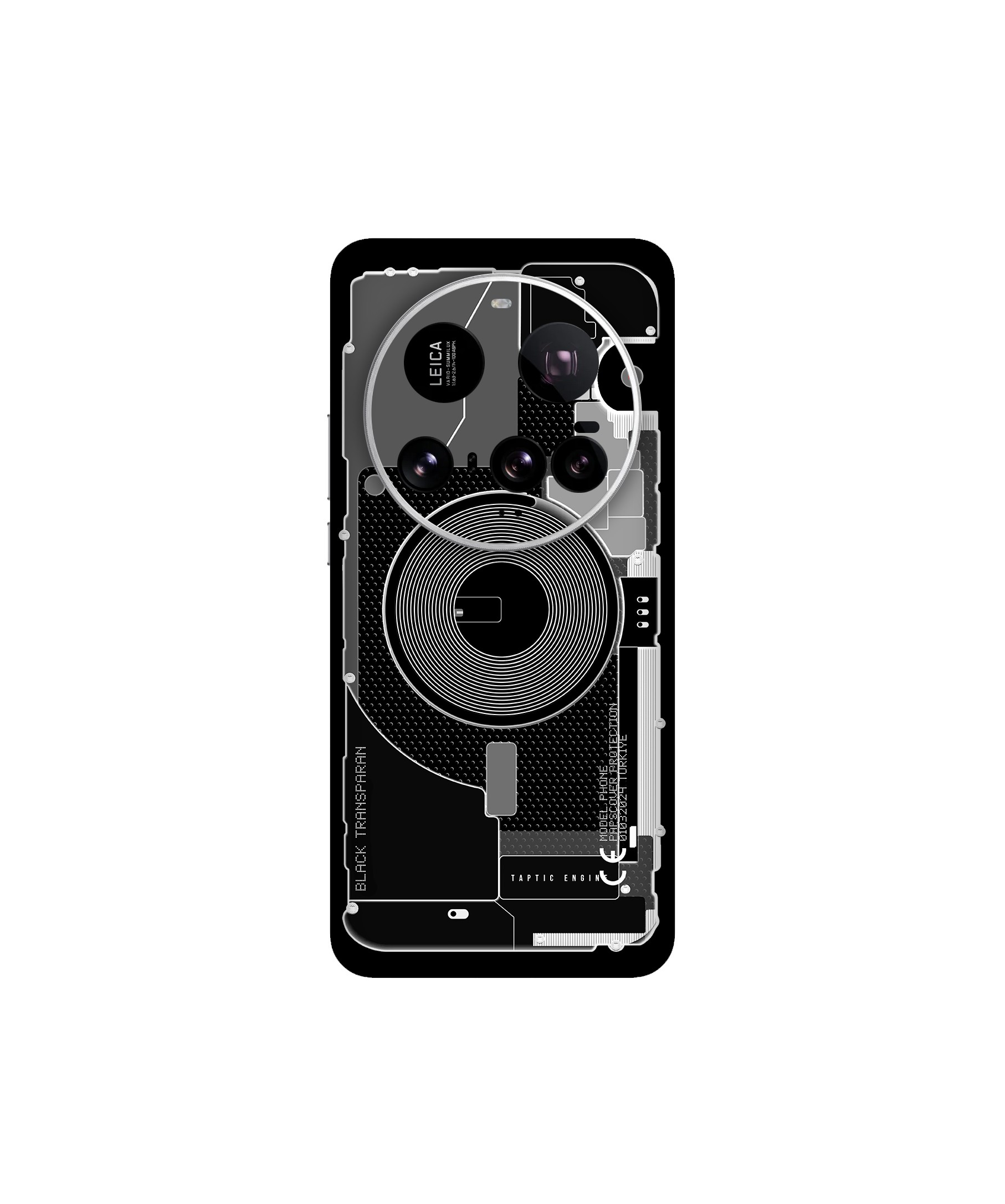 Xiaomi 15 Ultra Kaplama Siyah Transparan