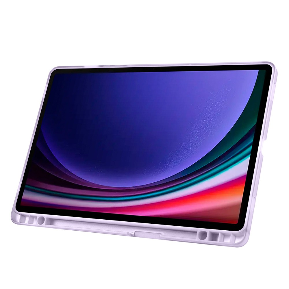 Galaxy Tab S10 FE Kılıf Zore Tri Folding Kalem Bölmeli Standlı Kılıf