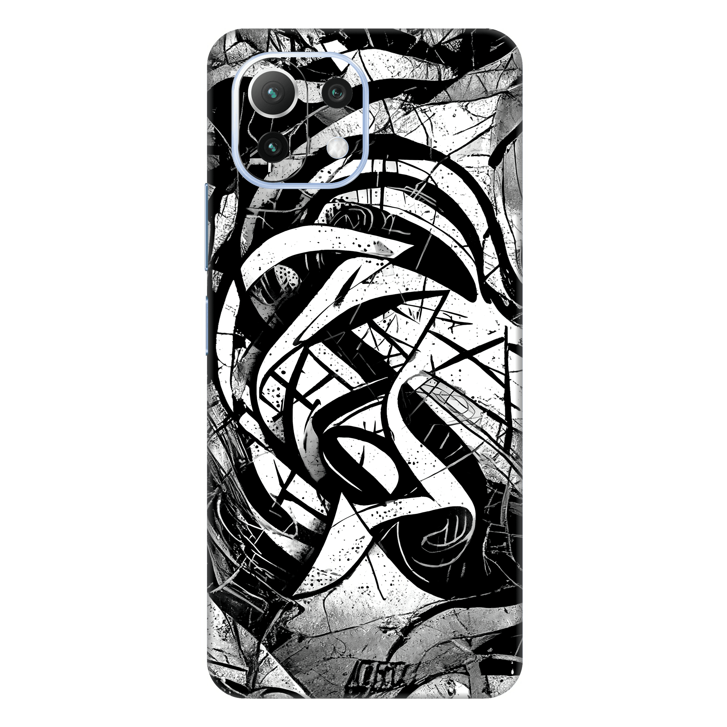 Xiaomi Mi 11 Lite Kaplama Monochrome Grafiti