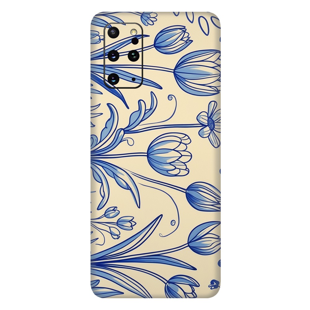 Samsung S20 Plus Kaplama Porselen Çiçekler