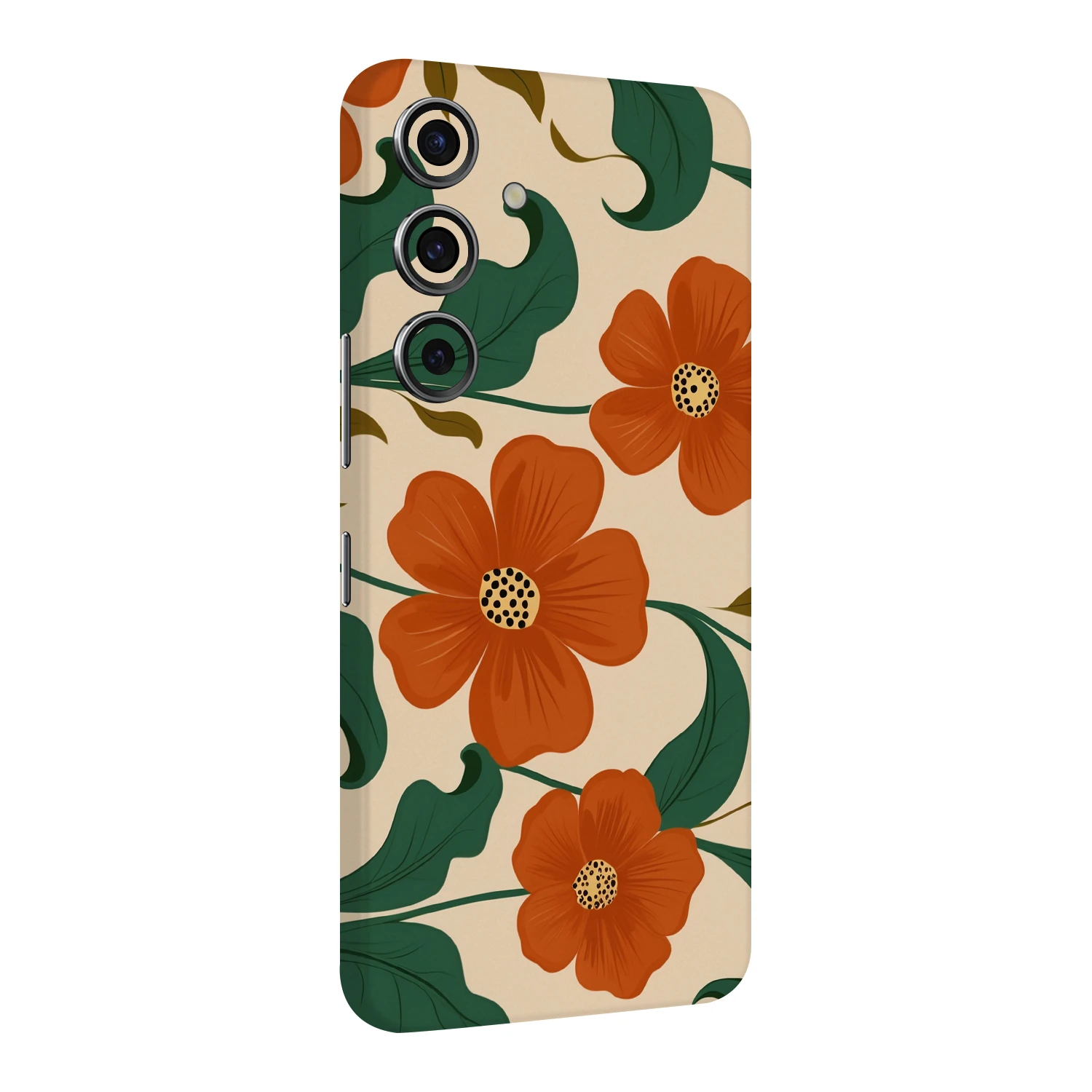 Samsung S23 Kaplama Kırmızı Çiçek