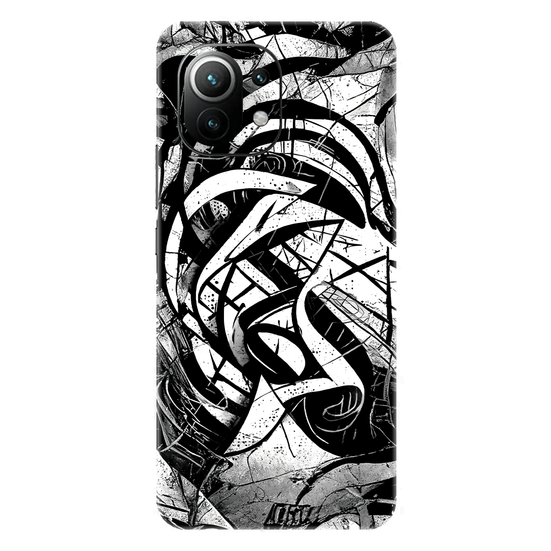 Xiaomi Mi 11 Kaplama Monochrome Grafiti