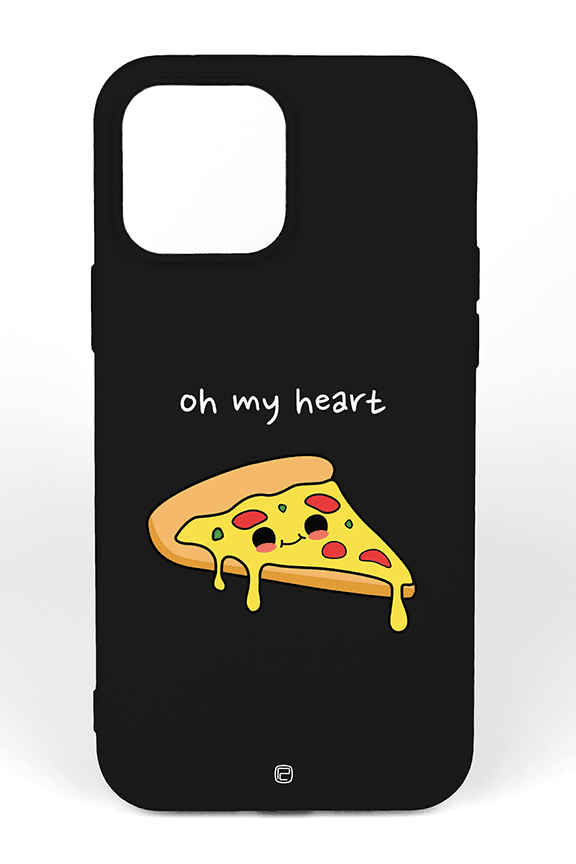 iPhone 12 / 12 Pro Silikon Kılıf I ❤ Pizza