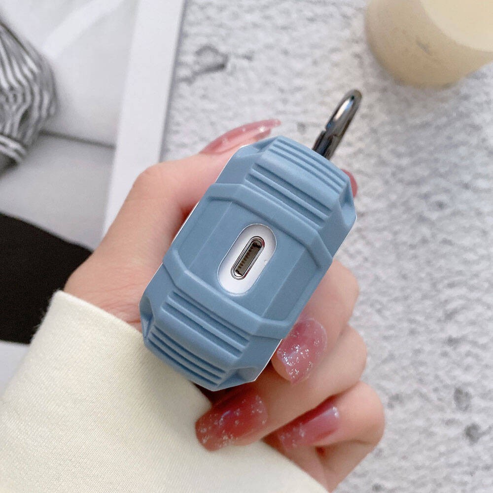 AirPods Airbag 35 Darbelere Karşı Dayanıklı Düğmeli Kılıf