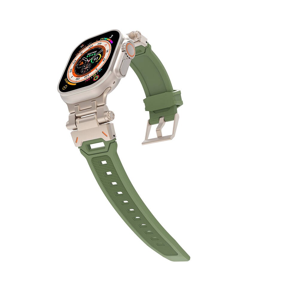 Watch 7 45mm KRD-108 Metal Başlıklı Silikon Kordon