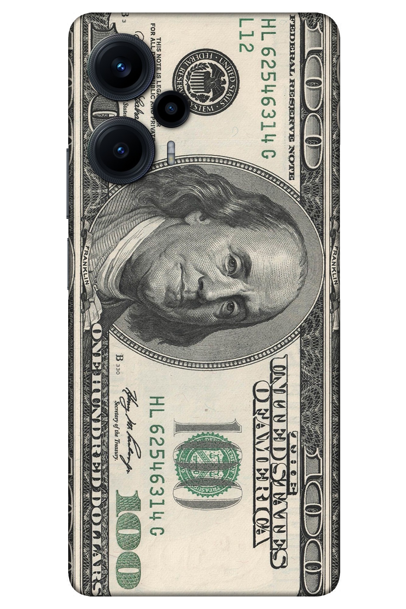 Poco F5 Kaplama Dolar Desenli