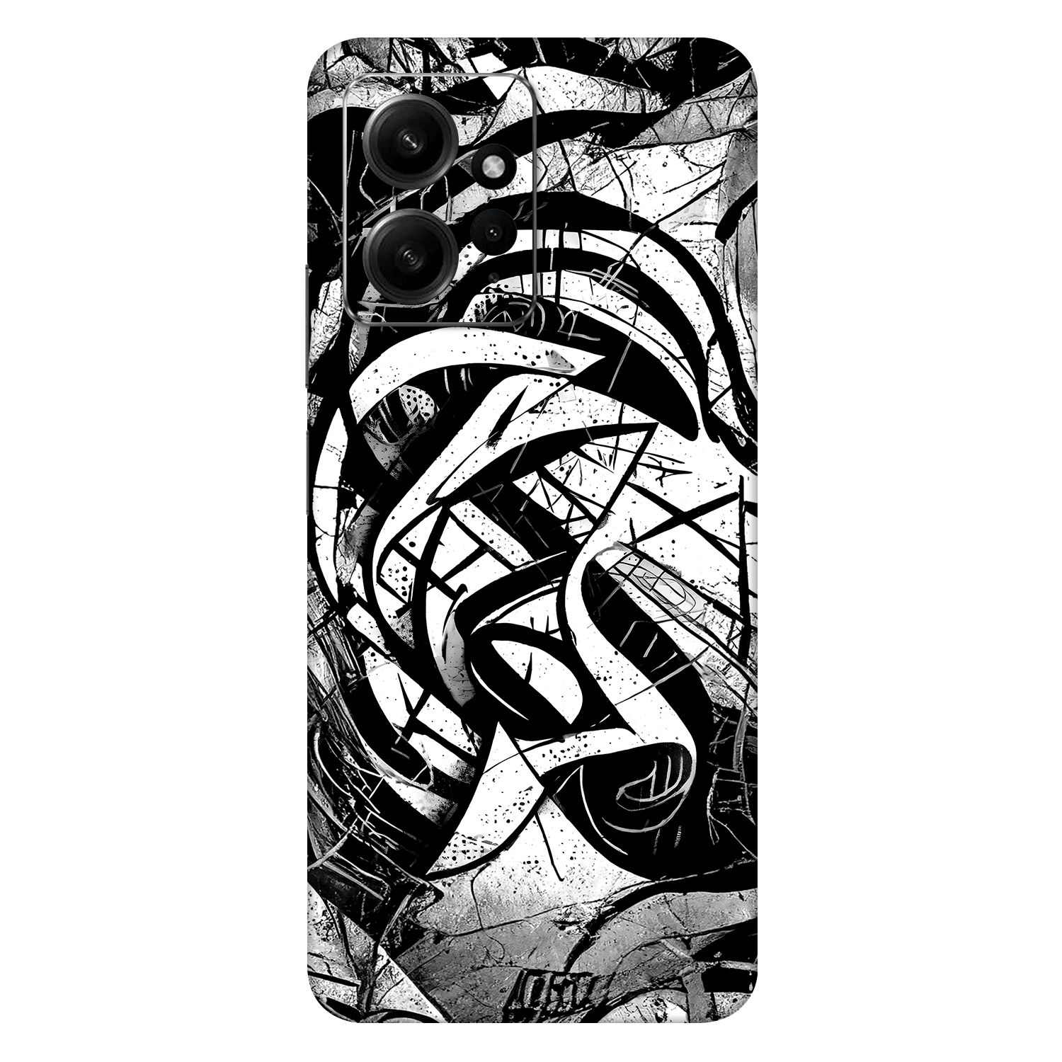 Redmi Note 12 Kaplama Monochrome Grafiti