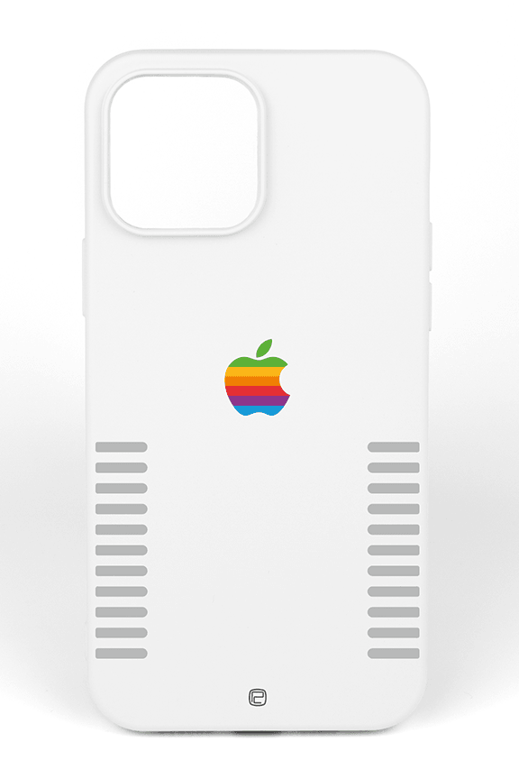 iPhone 12 Pro Max Silikon Kılıf Retro Apple