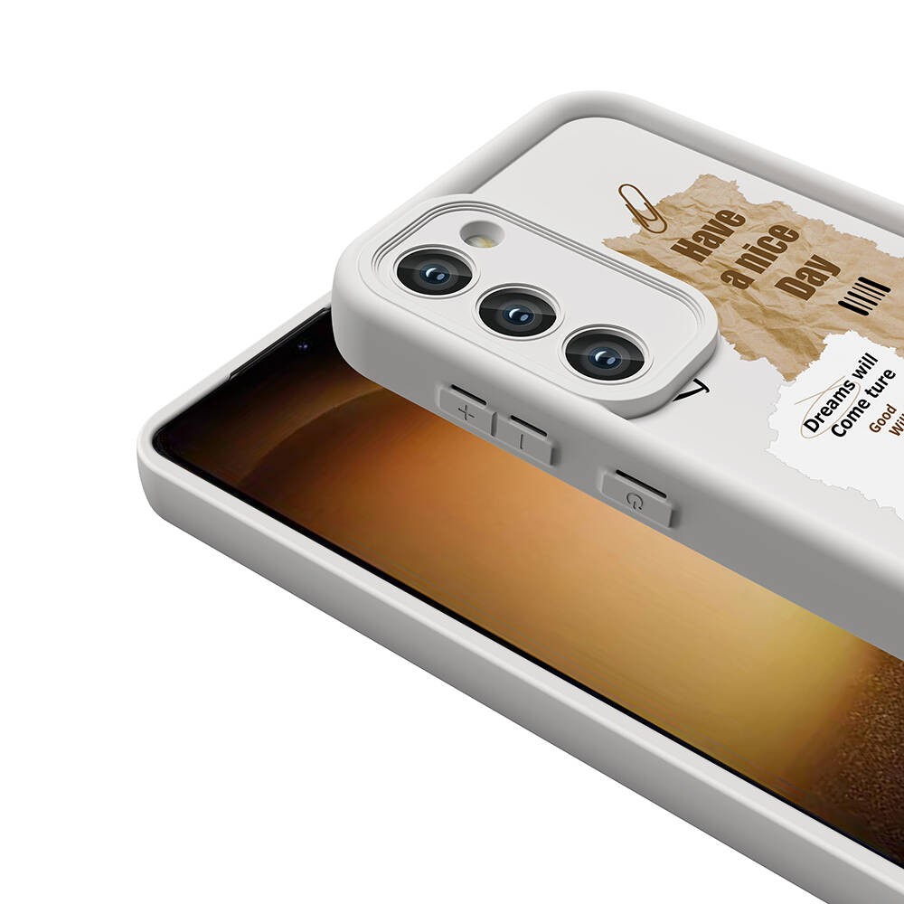 Galaxy S23 Kılıf Kamera Korumalı Baskılı Arka Yüzey Klas
