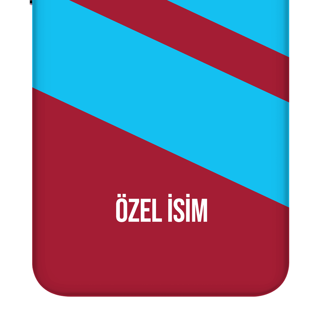 iPhone 7 Plus Kaplama Bordo Mavi Şerit