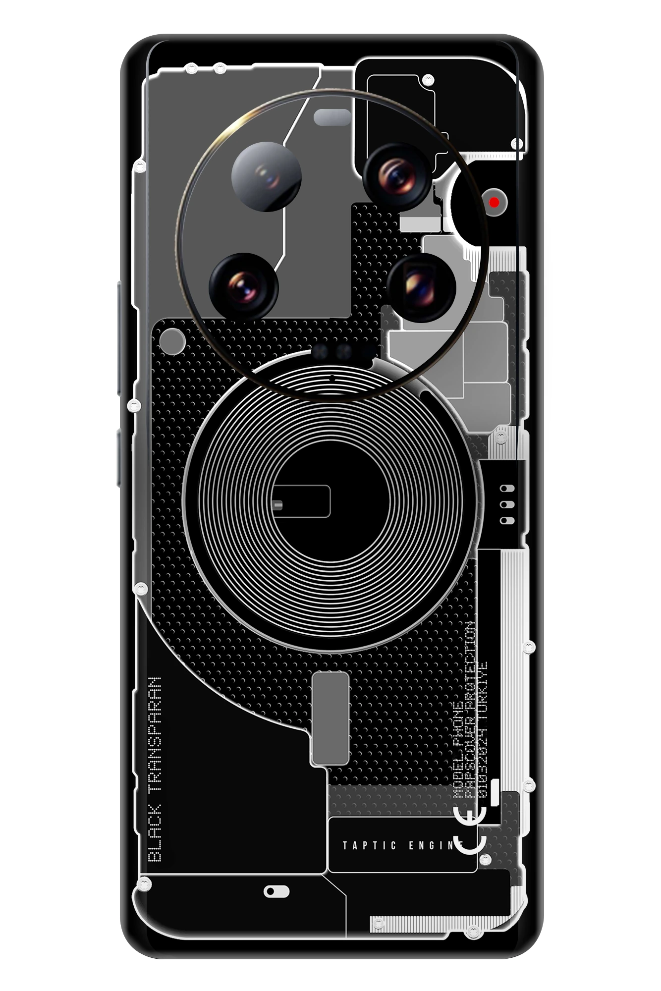 Xiaomi 13 Ultra Kaplama Siyah Transparan