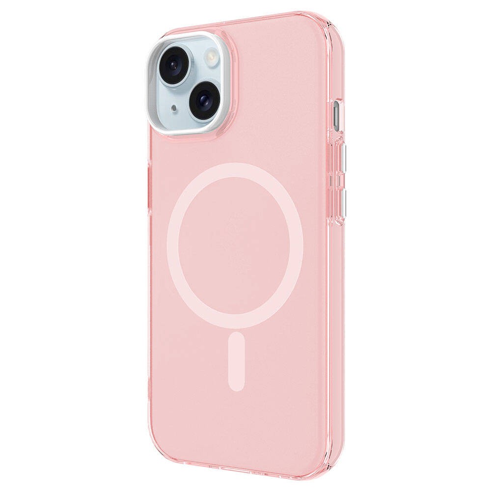 iPhone 15 Plus Kılıf M-safe Şarj Özellikli Buzlu Transparan C-Pro Sert