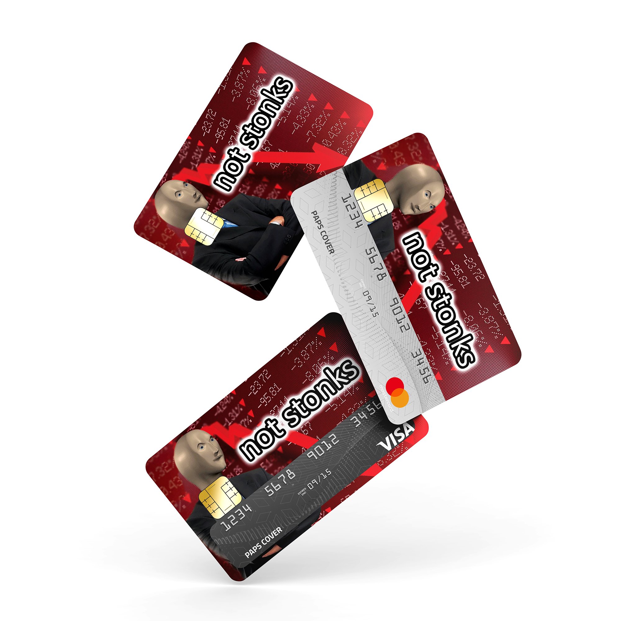 Kredi Kartı Kaplama / Sticker - Not Stonks