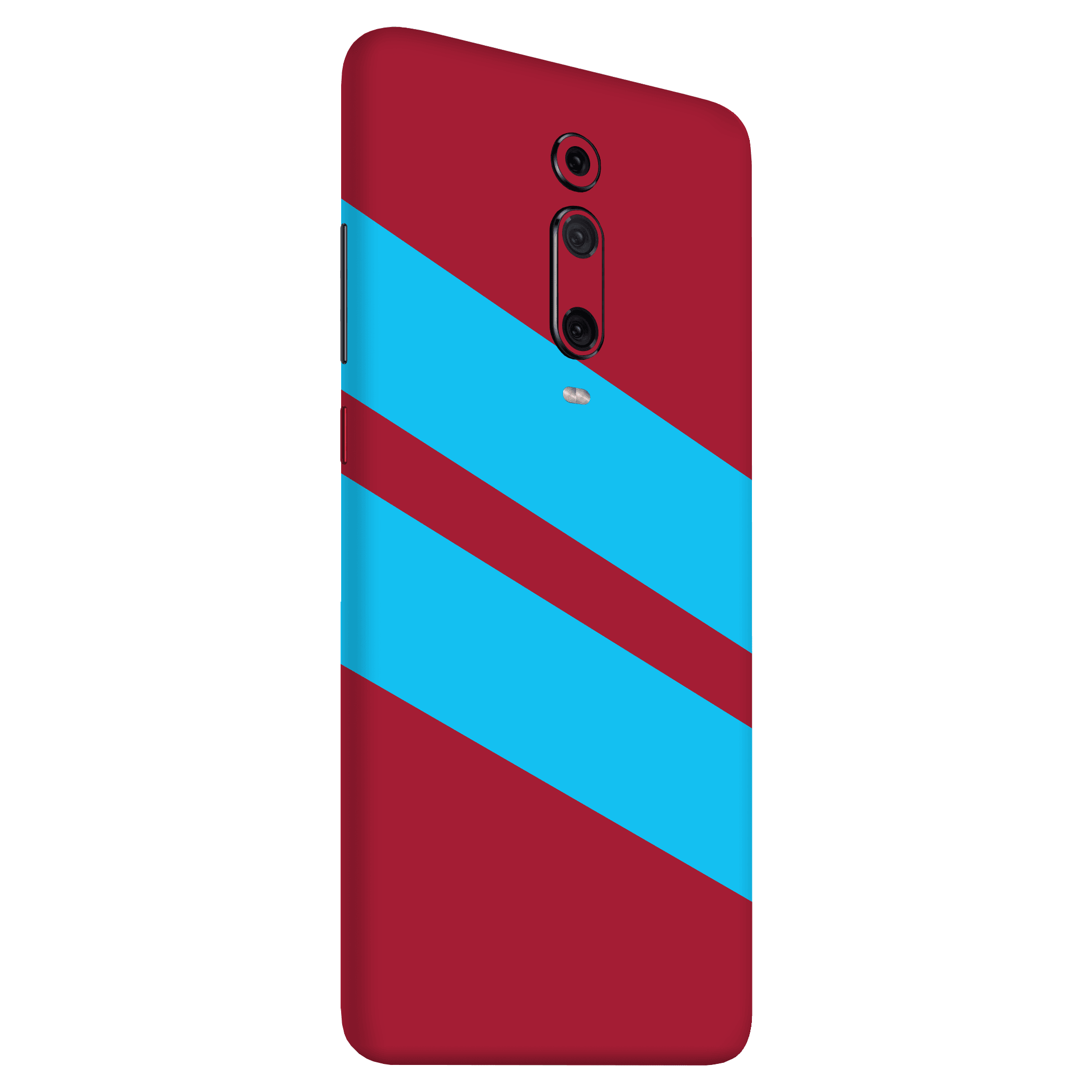 Xiaomi Mi 9t Kaplama Bordo Mavi Şerit