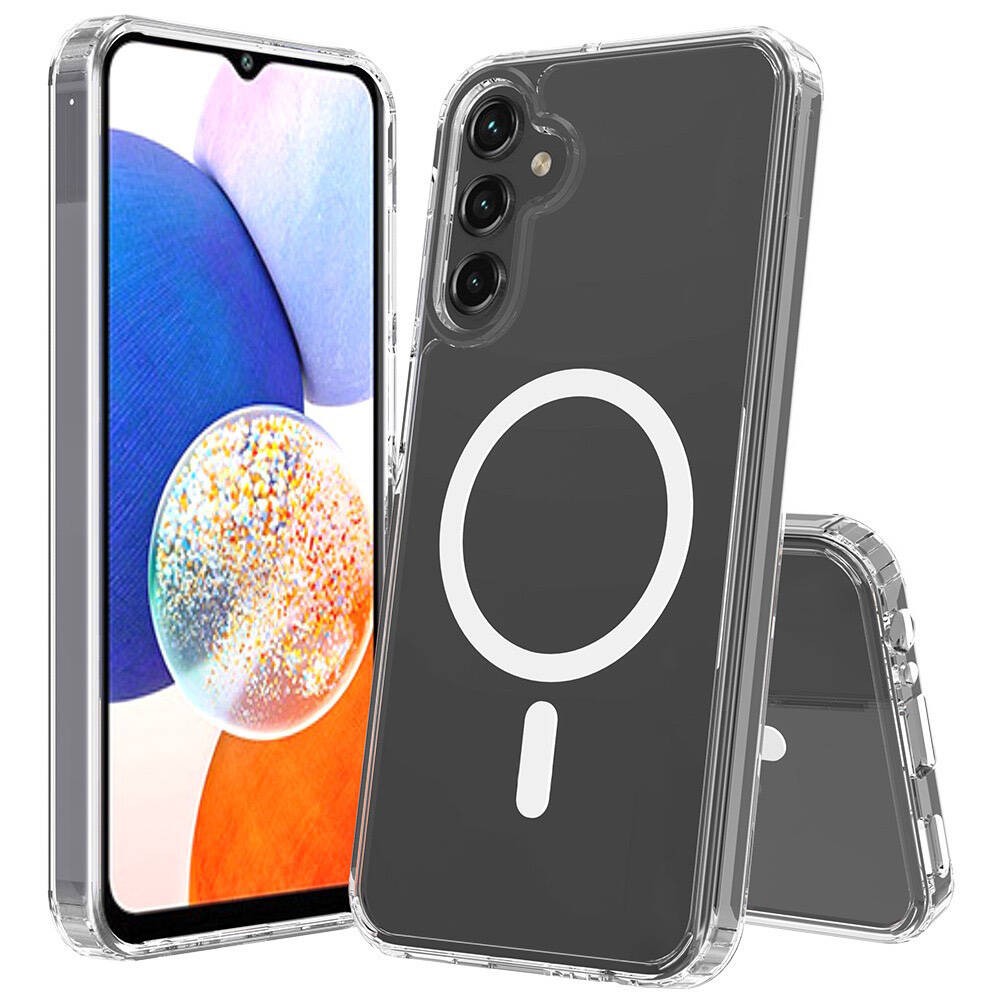 Galaxy S25 Plus Kılıf M-safe Şarj Özellikli Şeffaf Sert PC Embos
