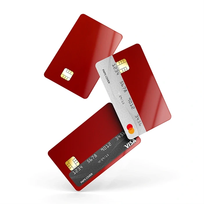 Kredi Kartı Kaplama / Sticker - Ateş Kırmızısı