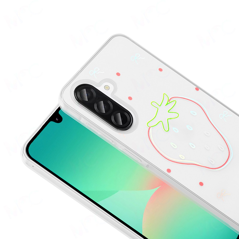 Galaxy A56 Kılıf Şeffaf Figürlü Zore Folk Sert Kapak