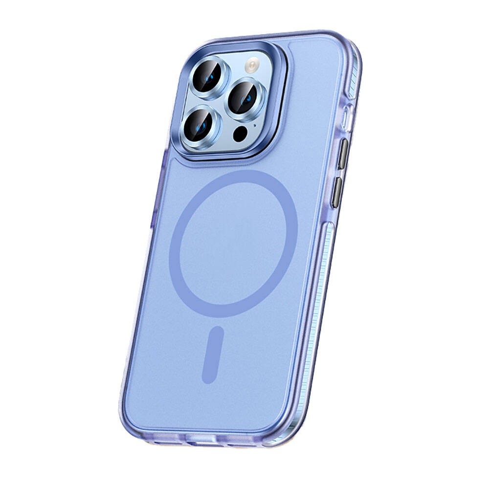 iPhone 15 Pro Kılıf Airbagli M-safe Wireless Şarj Özellikli Lens Koruyuculu Klaptika
