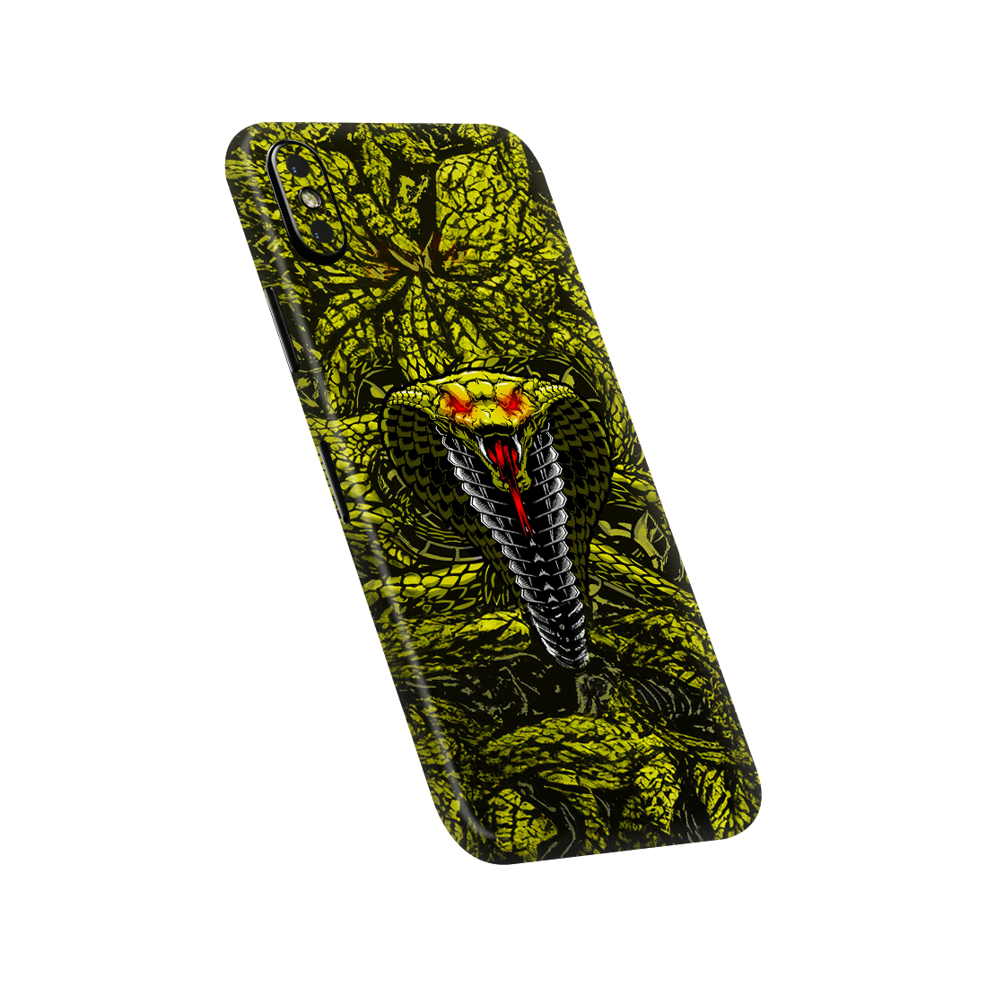 iPhone X Kaplama Yeşil Kobra