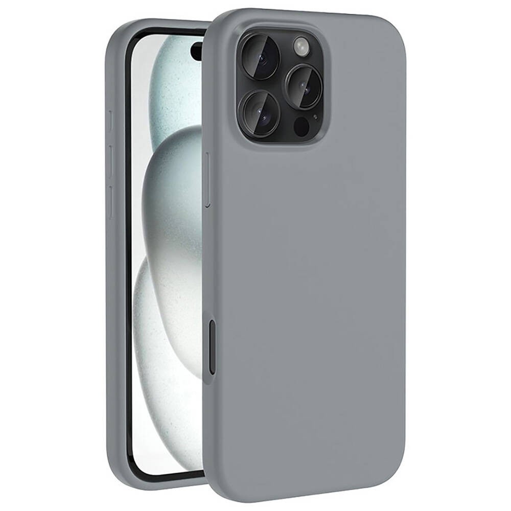 iPhone 16 Pro Kılıf M-safe Şarj Özellikli Sıvı Teknolojili Silinebilir Sert Kivi