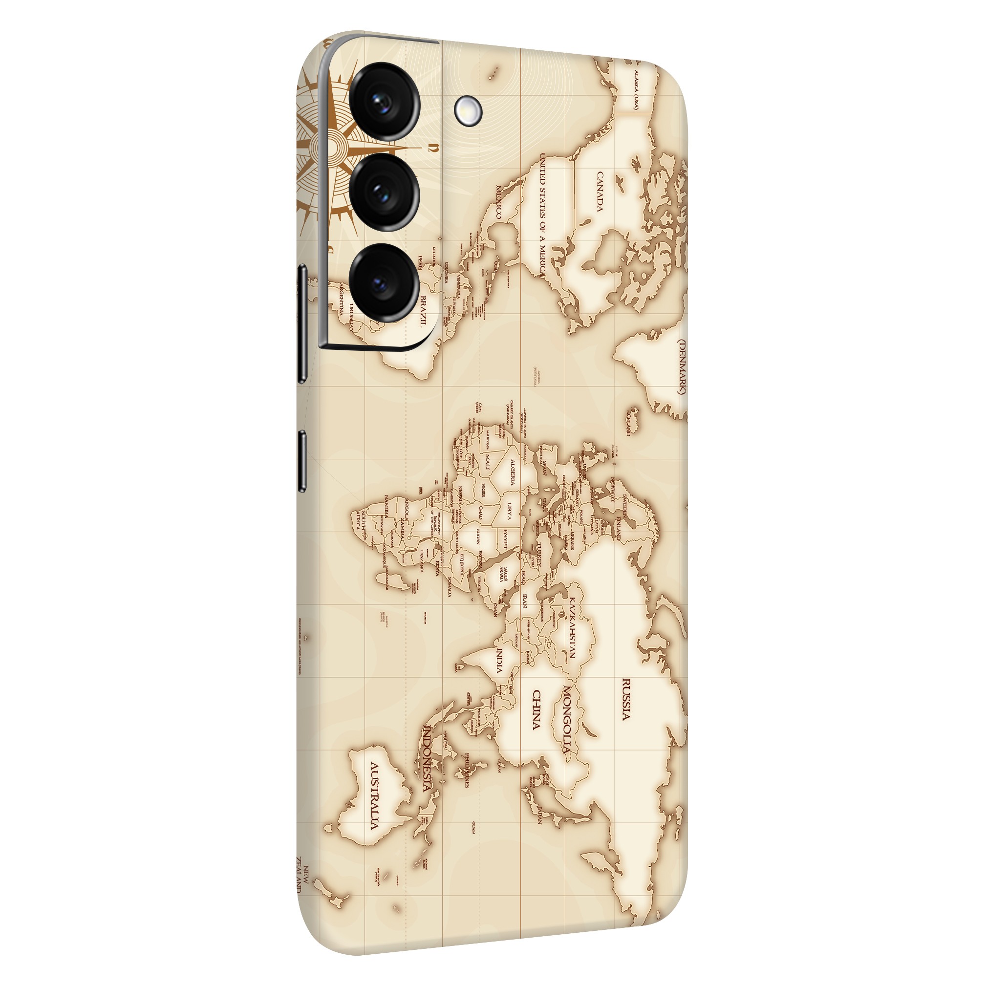 Samsung S22 Kaplama Retro Atlas