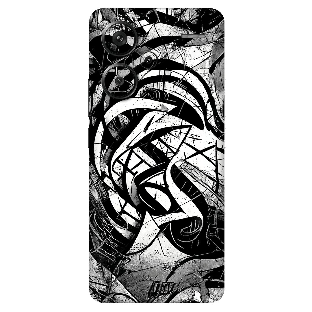 Xiaomi Redmi Note 13 Pro Plus 5G Kaplama Monochrome Grafiti